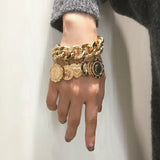 Bracelet Bohémien Punk avec Pendentif