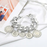 Bracelet Bohémien Punk avec Pendentif