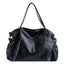 Sac Fourre-Tout Noir en cuir synthétique souple