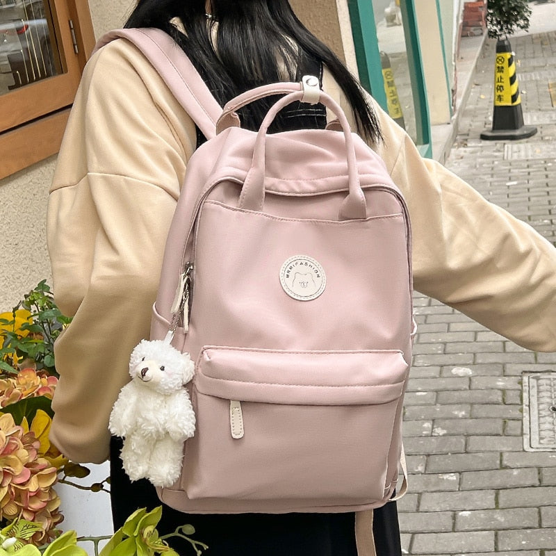 Fashionable and waterproof student backpack for women