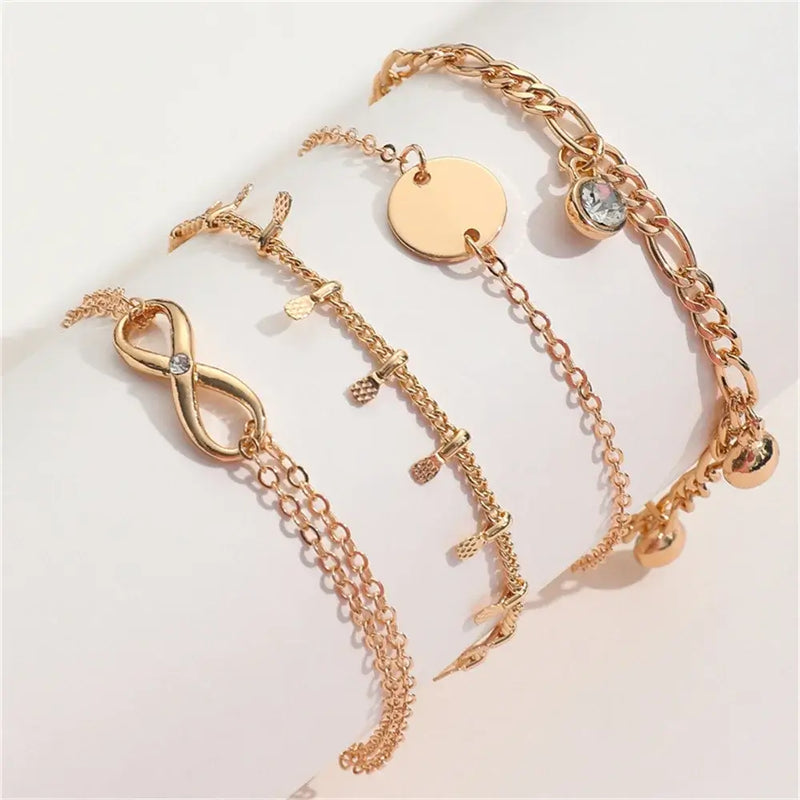 Conjunto de pulsera de acero inoxidable