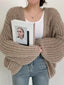 Vintage Lantern Sleeve Cardigan for Women