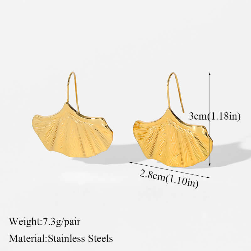 Boucles d'oreilles pendantes en métal inoxydable pour femmes