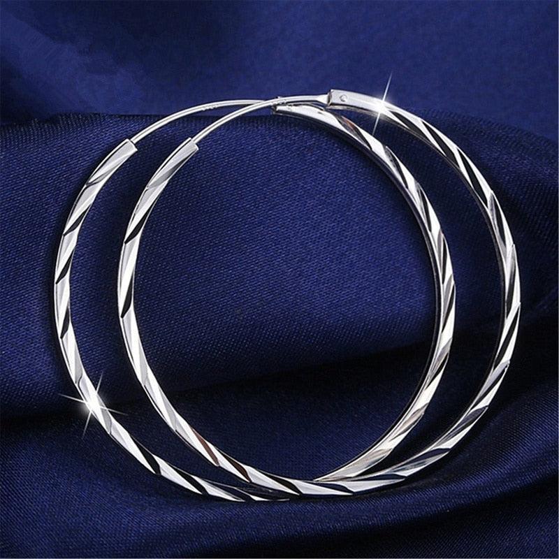 Boucles d'oreilles rondes en argent - EMAKUJITIA