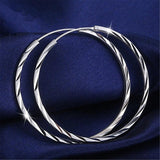 Boucles d'oreilles rondes en argent - EMAKUJITIA