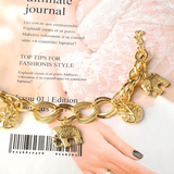 Bracelet à breloques pendentif éléphants - EMAKUJITIA