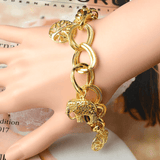 Bracelet à breloques pendentif éléphants - EMAKUJITIA