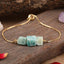 Bracelet ajustable serti de pierres naturelles