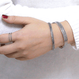 Bracelet argent unisexe style vintage - EMAKUJITIA