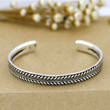 Bracelet argent unisexe style vintage - EMAKUJITIA