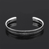 Bracelet argent unisexe style vintage - EMAKUJITIA
