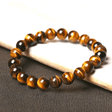 Bracelet avec perles en pierre œil de tigre naturelle - EMAKUJITIA