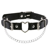 Collier choker gotique en similicuir pour femmes - EMAKUJITIA