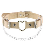 Collier choker gotique en similicuir pour femmes - EMAKUJITIA