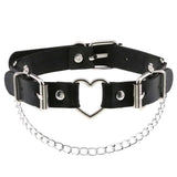 Collier choker gotique en similicuir pour femmes - EMAKUJITIA