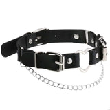 Collier choker gotique en similicuir pour femmes - EMAKUJITIA