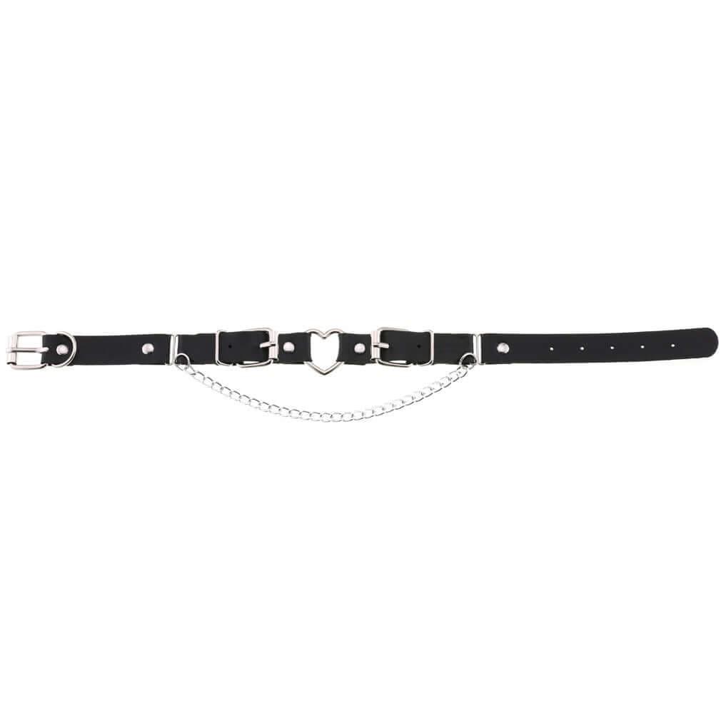 Collier choker gotique en similicuir pour femmes - EMAKUJITIA