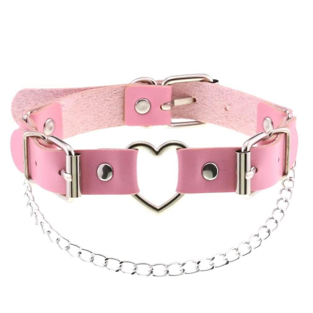 Collier choker gotique en similicuir pour femmes - EMAKUJITIA