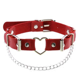 Collier choker gotique en similicuir pour femmes - EMAKUJITIA