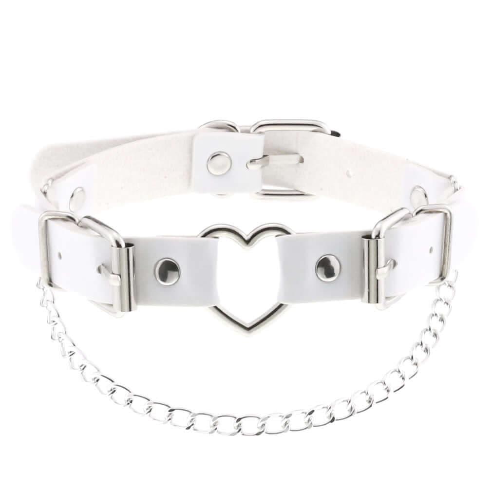 Collier choker gotique en similicuir pour femmes - EMAKUJITIA