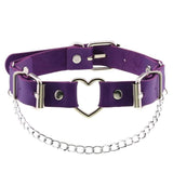 Collier choker gotique en similicuir pour femmes - EMAKUJITIA