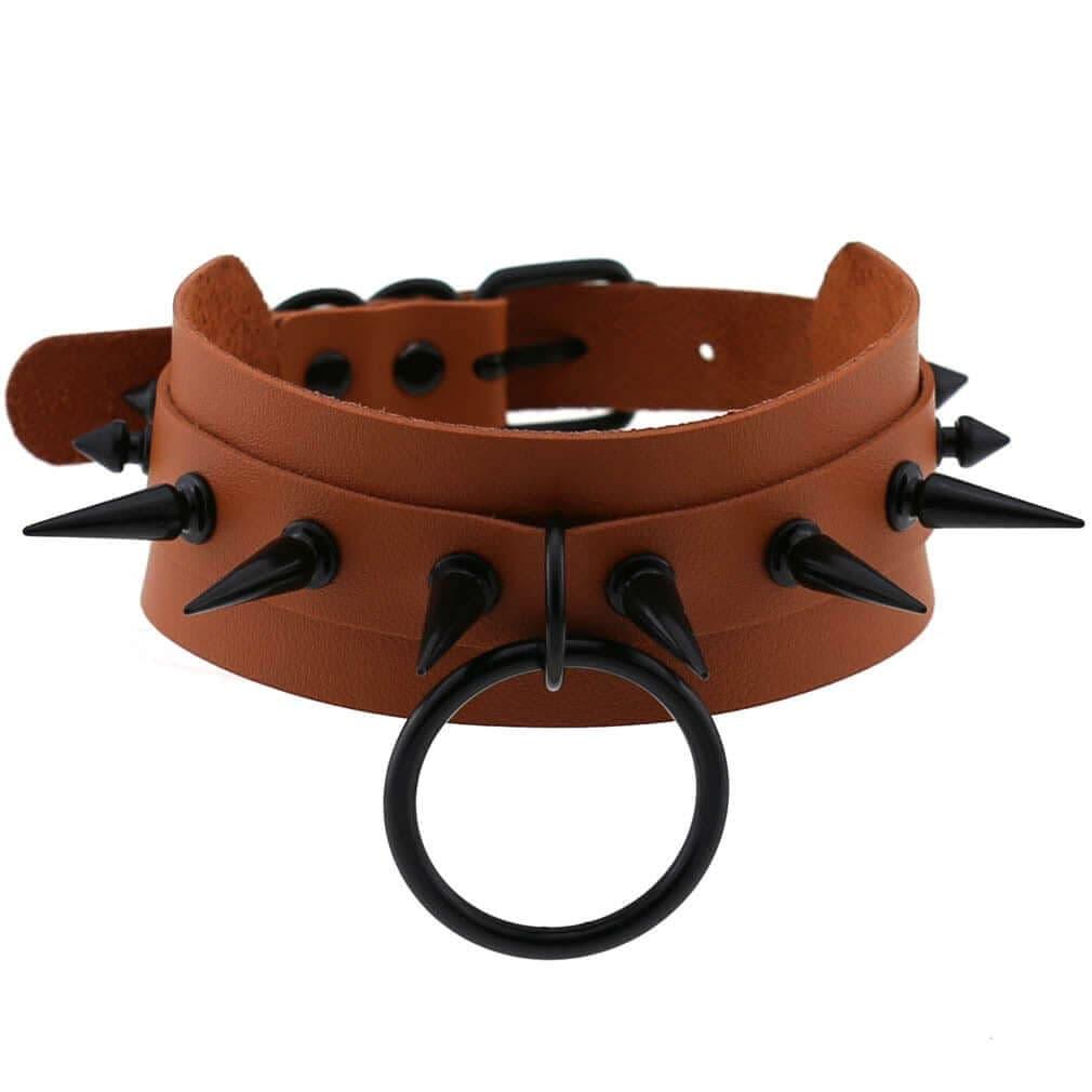 Collier gothique à pointes en acier pour femmes - EMAKUJITIA