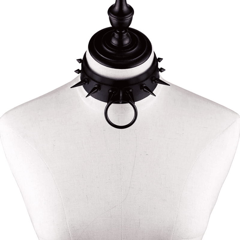 Collier gothique à pointes en acier pour femmes - EMAKUJITIA