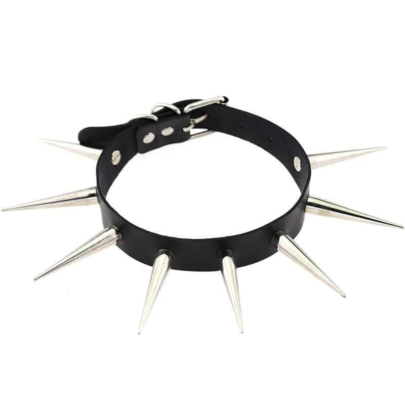 Collier gothique à rivet en acier pour femmes - EMAKUJITIA