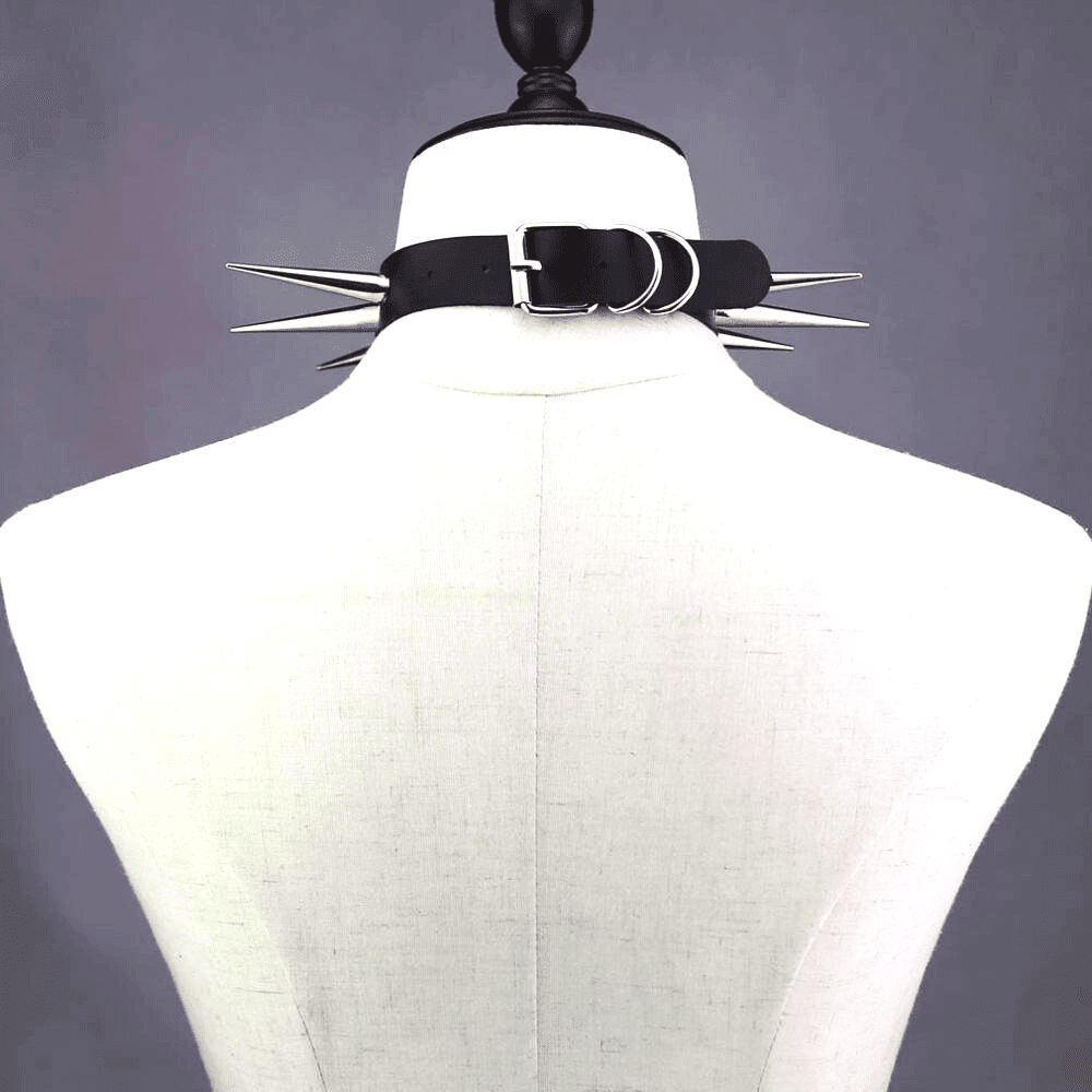 Collier gothique à rivet en acier pour femmes - EMAKUJITIA
