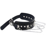 Collier ras du cou en similicuir avec pics et chaînes en alliage pour femmes - EMAKUJITIA