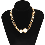 Collier ras du cou vintage épais en chaîne pour femmes - EMAKUJITIA