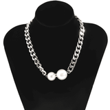 Collier ras du cou vintage épais en chaîne pour femmes - EMAKUJITIA