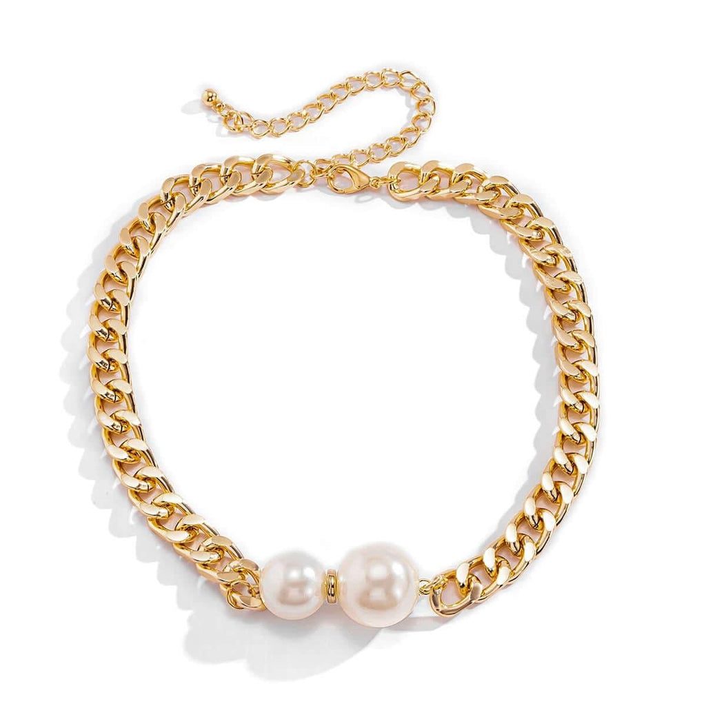 Collier ras du cou vintage épais en chaîne pour femmes - EMAKUJITIA