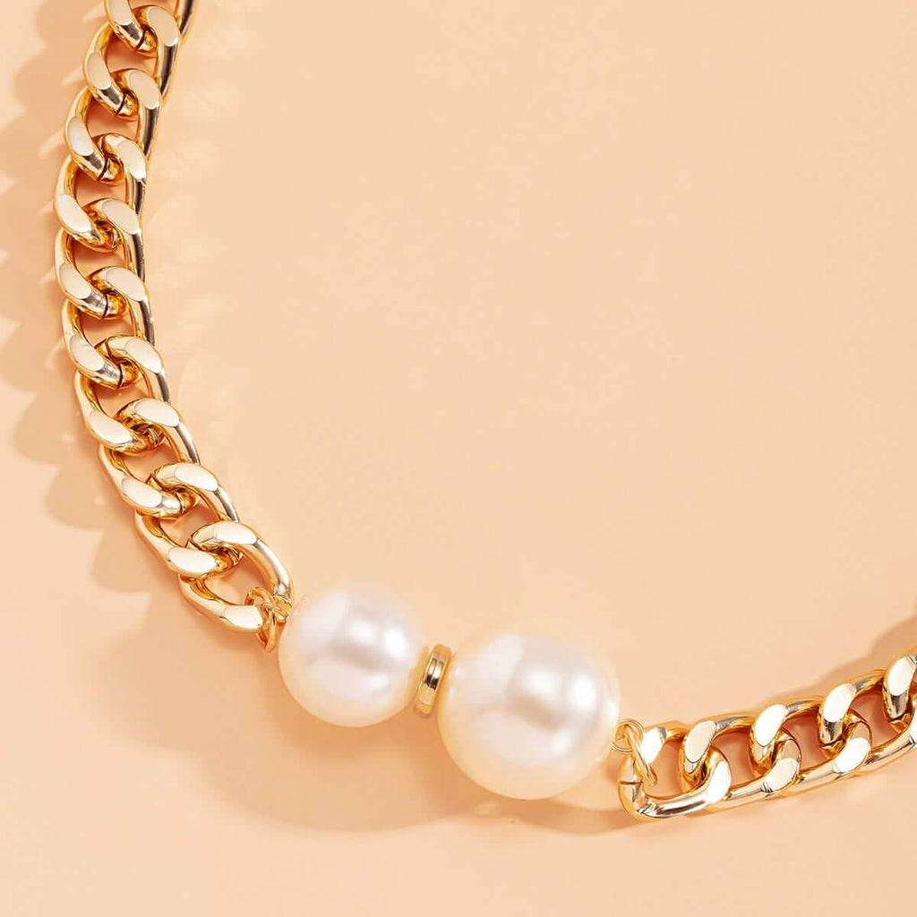 Collier ras du cou vintage épais en chaîne pour femmes - EMAKUJITIA
