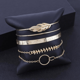 Ensemble de bracelets dorés style bohème - EMAKUJITIA