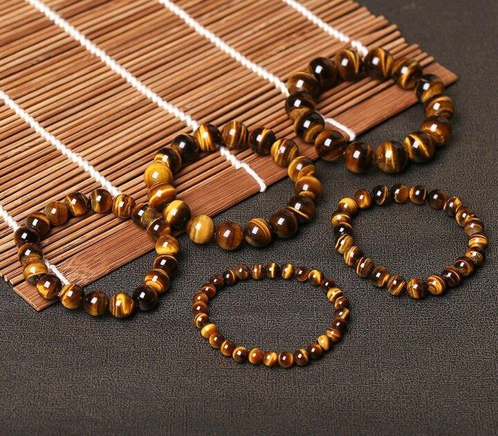 Fashion 5A Natural Tiger's eye Stone Bracelets & Bangle for Women and Men Bracelets Gift Beads Bracelets Accessories Wholesale.