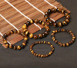 Fashion 5A Natural Tiger's eye Stone Bracelets & Bangle for Women and Men Bracelets Gift Beads Bracelets Accessories Wholesale.