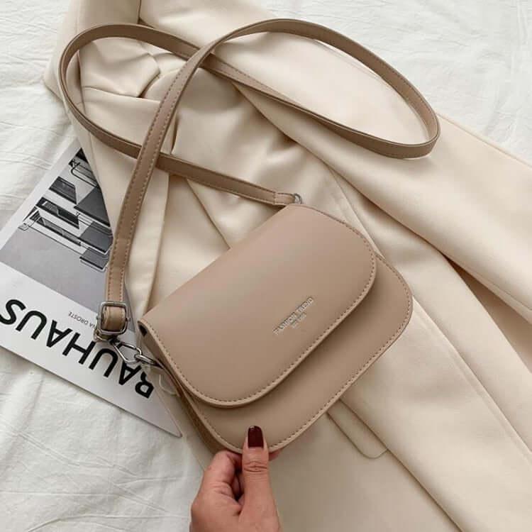 sac à bandoulière en similicuir à rabat - EMAKUJITIA