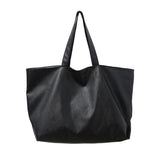 Sac fourre-tout surdimensionné en cuir PU souple pour femmes - EMAKUJITIA