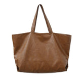 Sac fourre-tout surdimensionné en cuir PU souple pour femmes - EMAKUJITIA