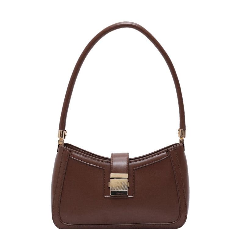 Sacs à main en cuir PU de couleur unie avec fermeture éclair - EMAKUJITIA