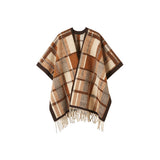 Écharpe Châle Femme Hiver à Franges Polyester Style Ethnique Retro