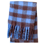 Écharpe Foulard Femme Hiver Style Classique Polyester Chaud à Franges