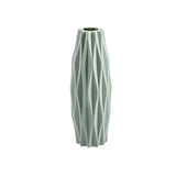 Vase Décoratif Blanc Moderne en Plastique Effet Céramique Nordic