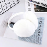 Cache-Oreilles Hiver Femme en Fourrure de Lapin Rex Style Mode Double Face