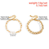 Conjunto de pulseras bohemias con cuentas de Glamorous
