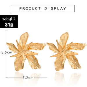 Boucles d'oreilles à Clous motif floral