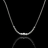 Bracelet Cheville Perles Boule en Argent 925