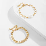 Conjunto de pulseras bohemias con cuentas de Glamorous