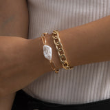 Conjunto de pulseras bohemias con cuentas de Glamorous